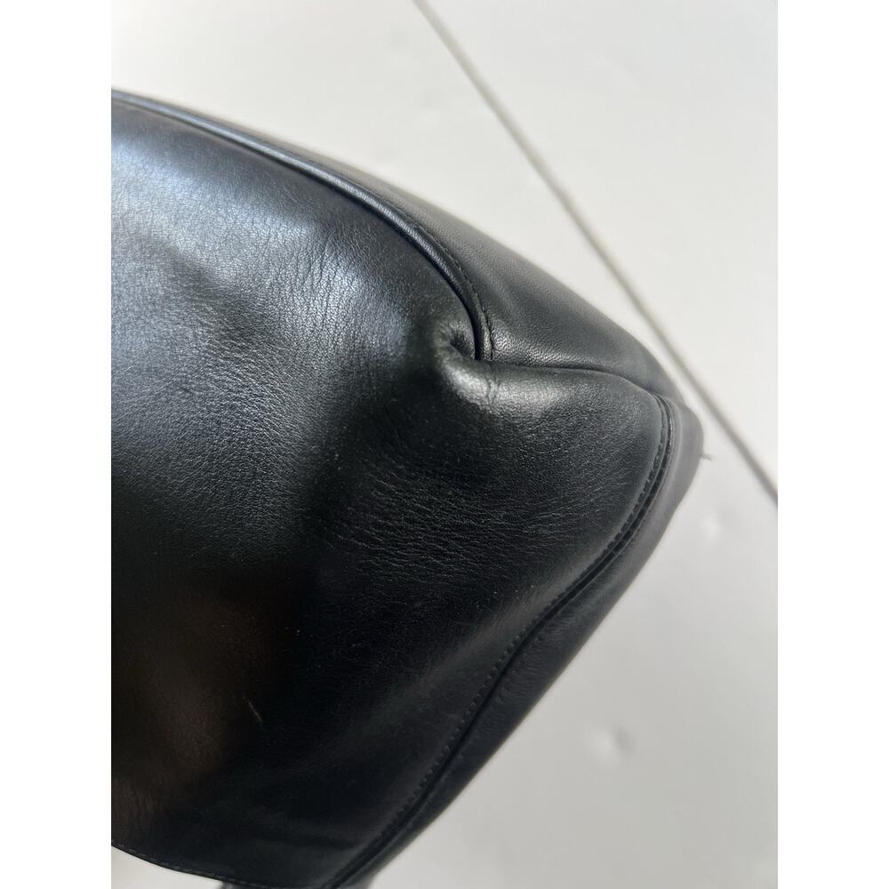 COACH Vintage Legacy Hobo 9058 Black Leather Shoulder Bag Silver Nickel USA Y2K - Picture 6 of 15